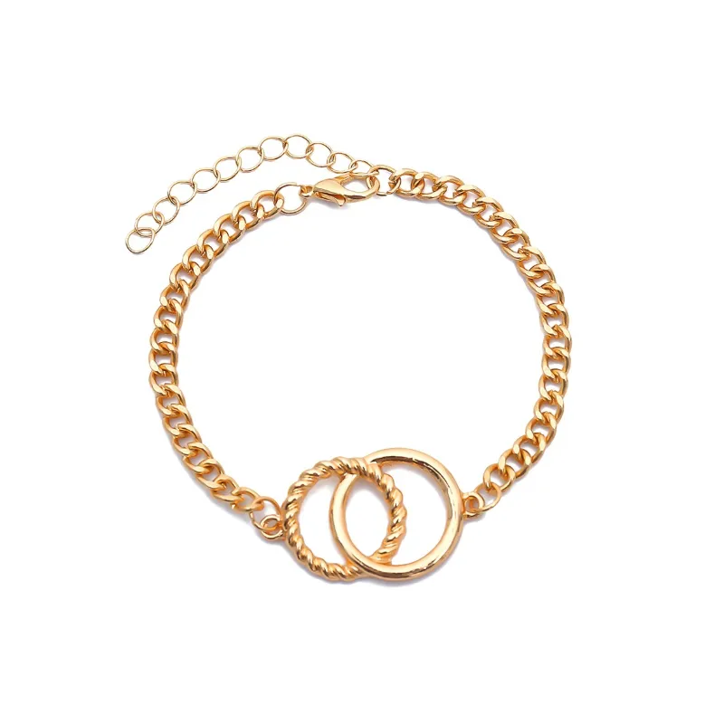 50% OFF - Lunor Skull Skeleton Gold Bracelet (3pcs)