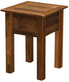 Barnwood One Drawer Nightstand