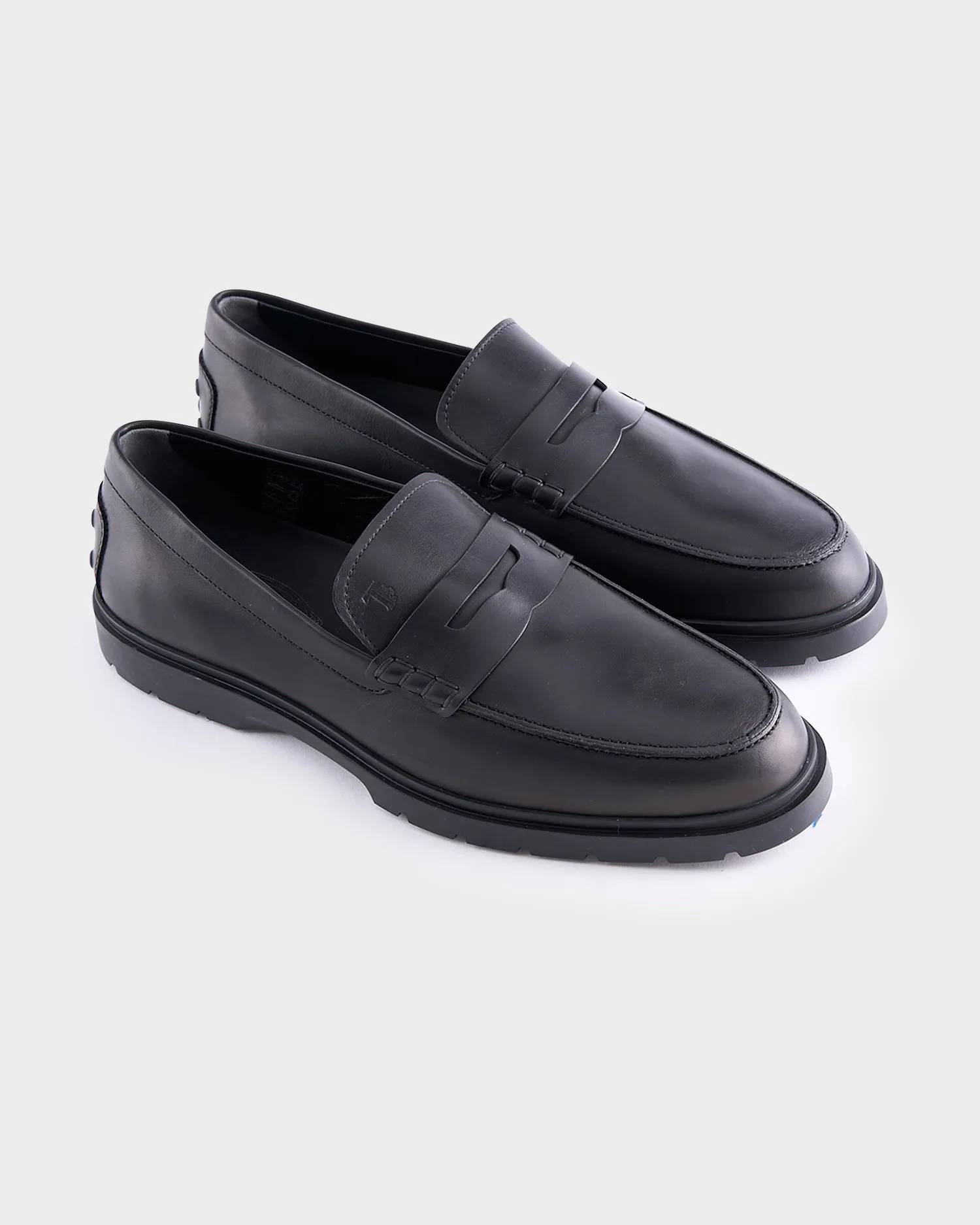 Black Leather Loafers
