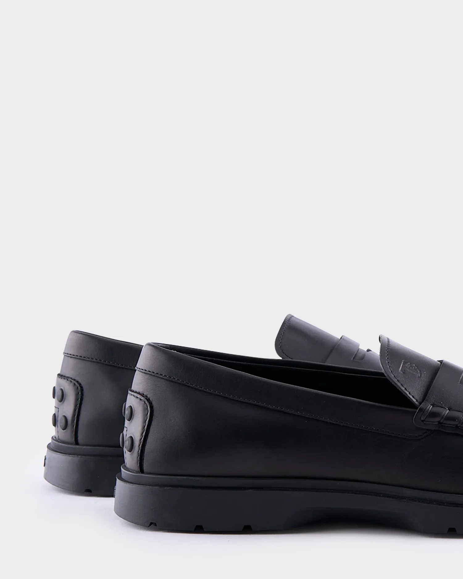 Black Leather Loafers