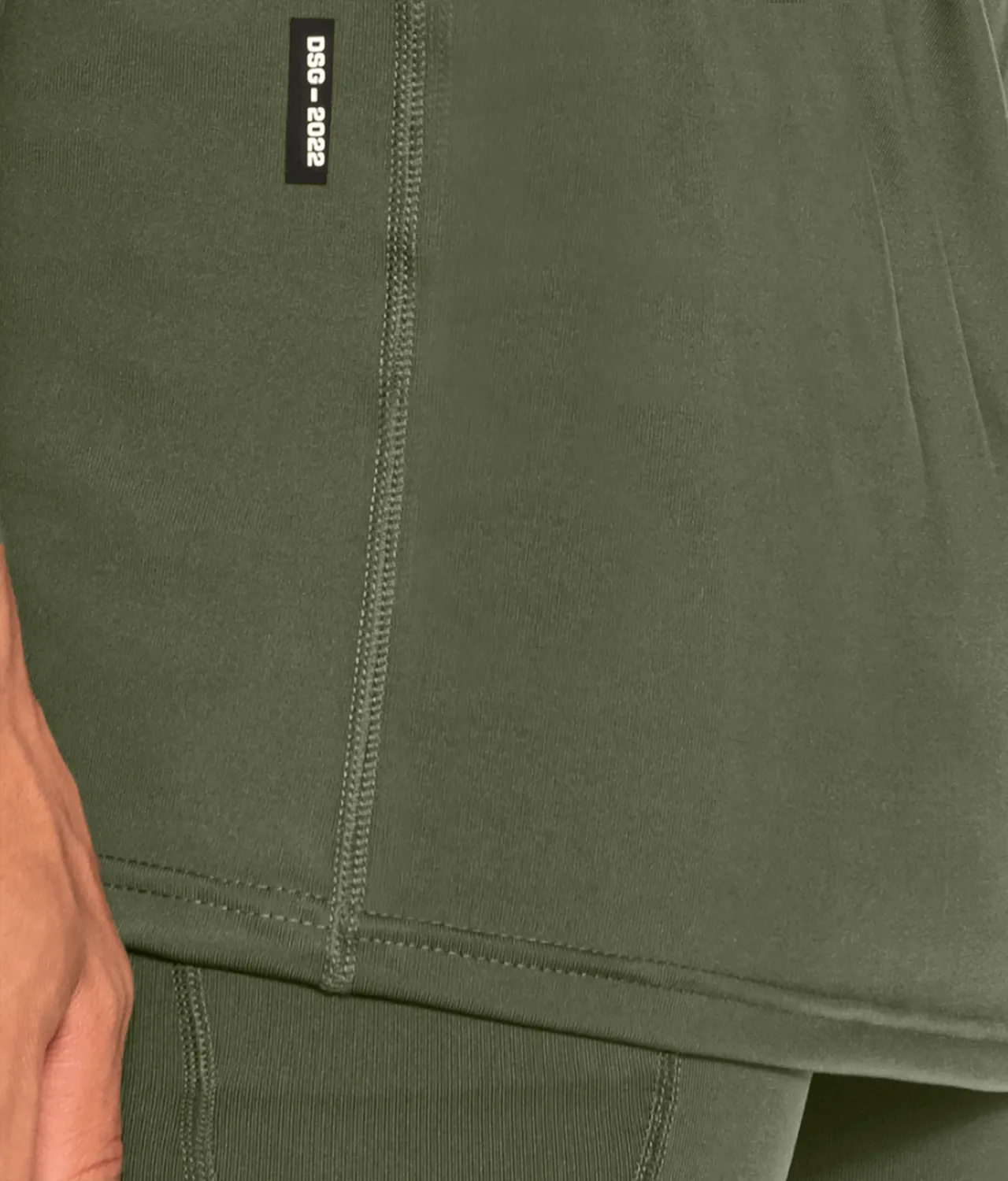 Born Tough Mock Neck Sleeveless Base Layer Crossfit Shirt For Men Military Green
