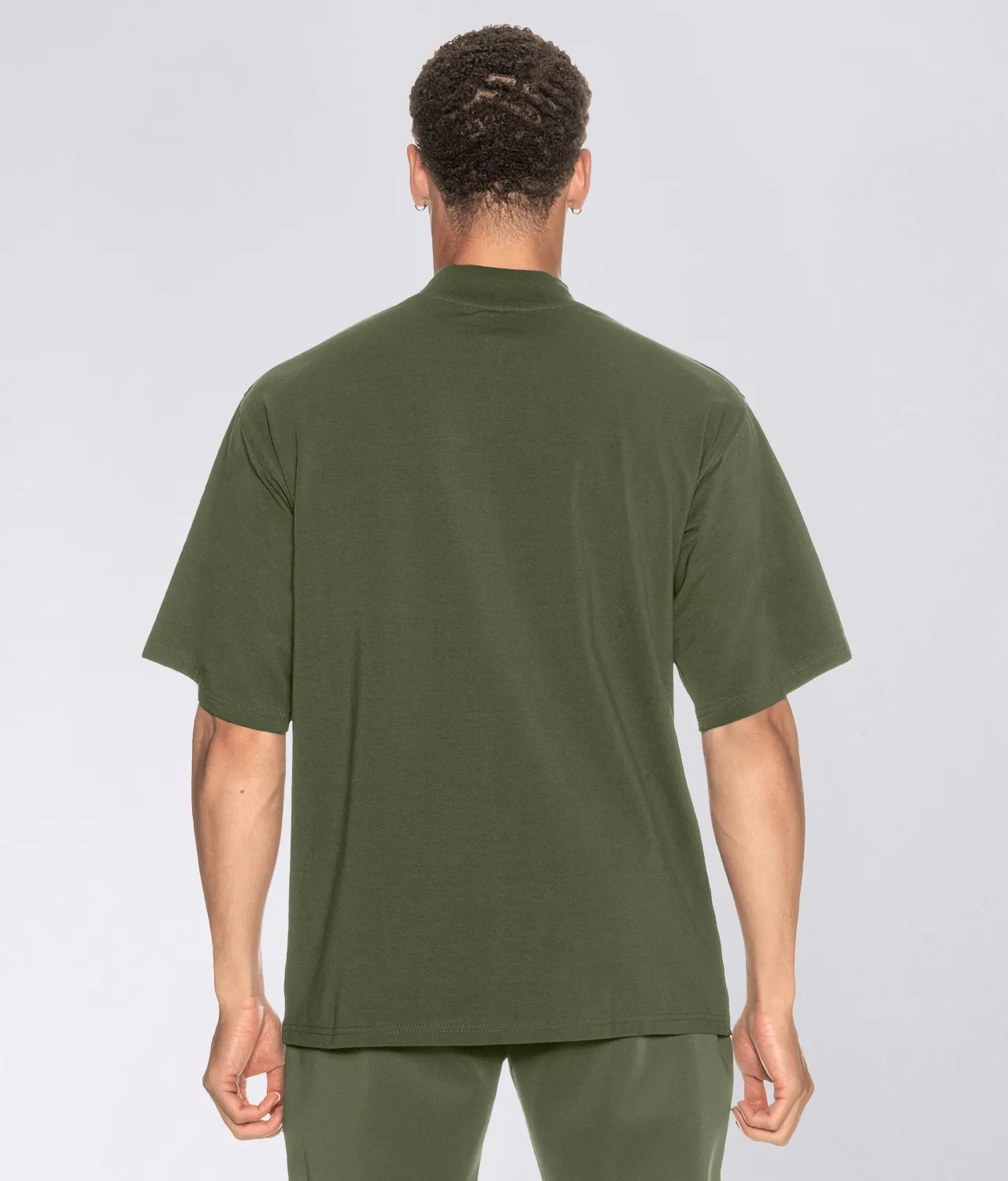 Born Tough Short Sleeve Over Size Crossfit Shirt For Men Military Green