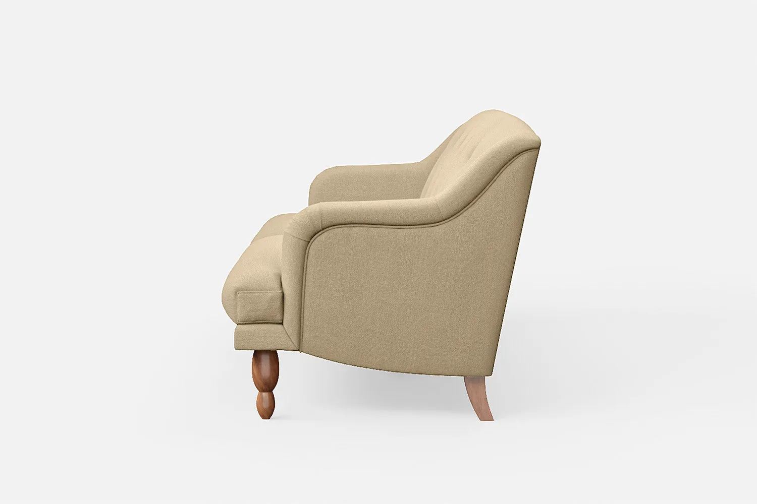 Burlington 4 Seater Sofa Beige Linen Fabric
