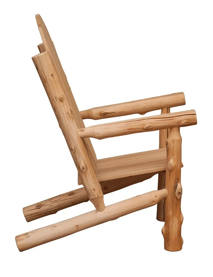 Cedar Log Two-Person Adirondack Chair
