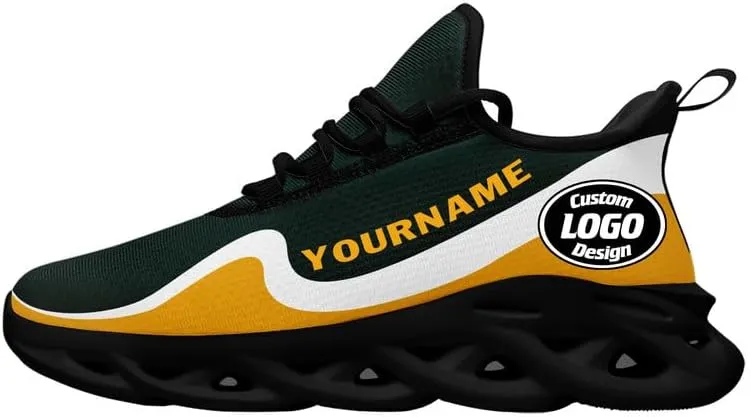 Custom Mens Road Running Shoes Personalize Breathable Baseball Athletic Sneakers Lightweight Walking Shoe Gym Trainers