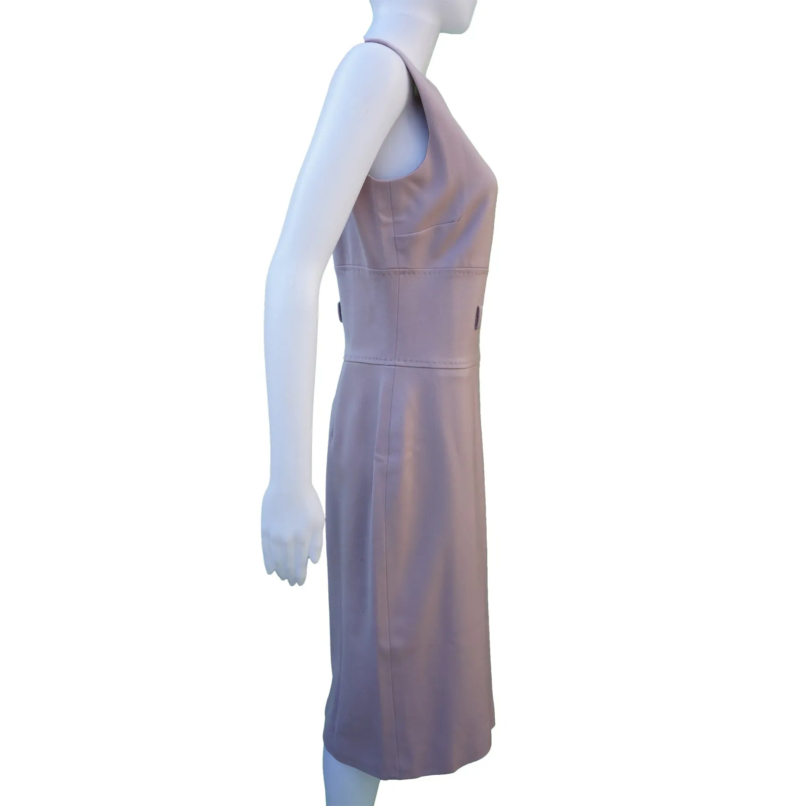 DOLCE & GABBANA STRETCH WOOL SLEEVELESS DRESS
