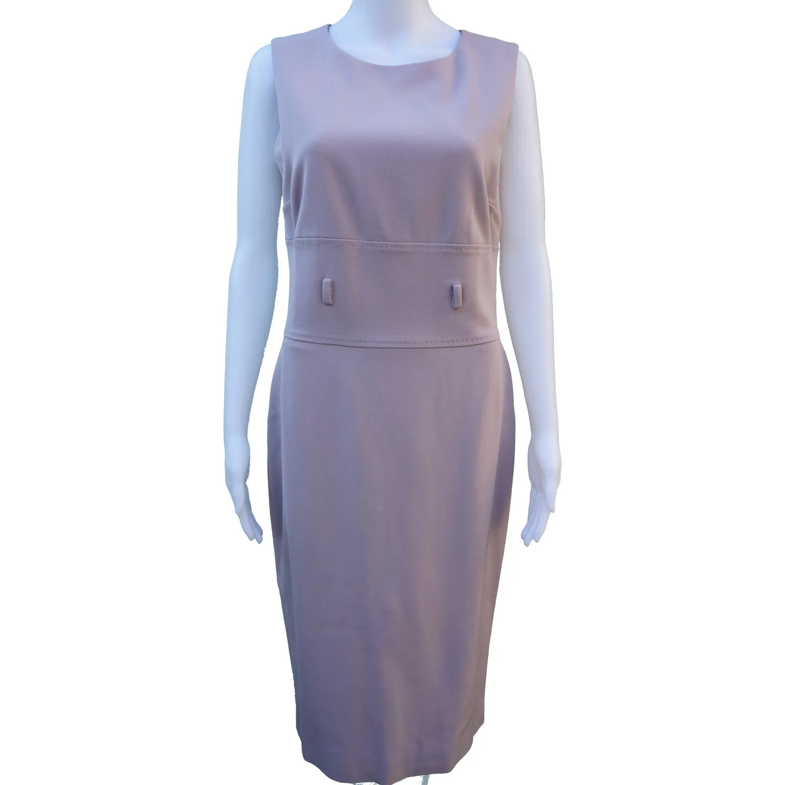 DOLCE & GABBANA STRETCH WOOL SLEEVELESS DRESS