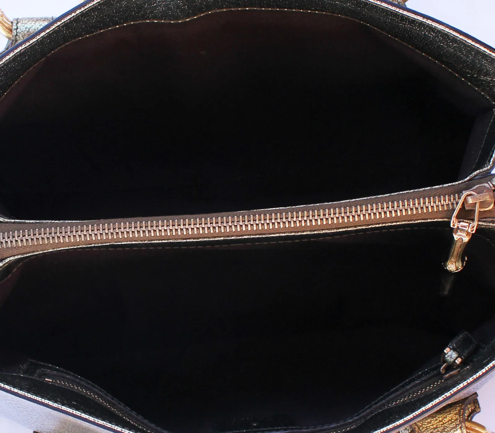 GUCCI BAMBOO RING LEATHER BAG