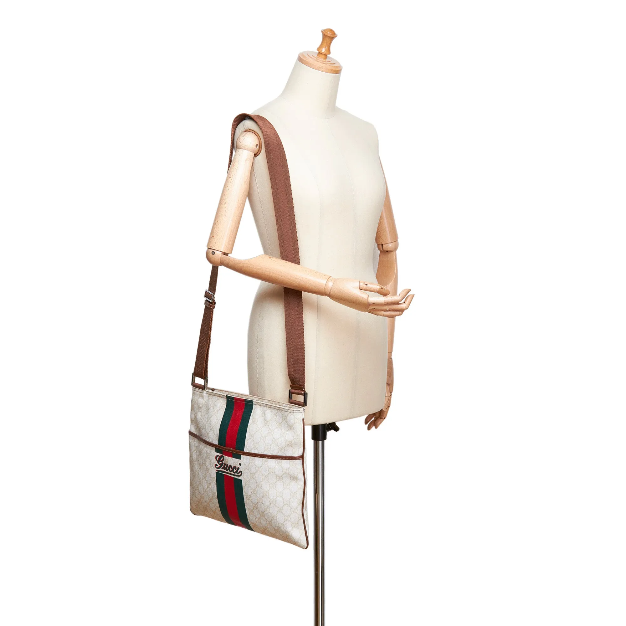 GUCCI WEB SUPREME GG CROSSBODY BAG
