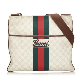 GUCCI WEB SUPREME GG CROSSBODY BAG