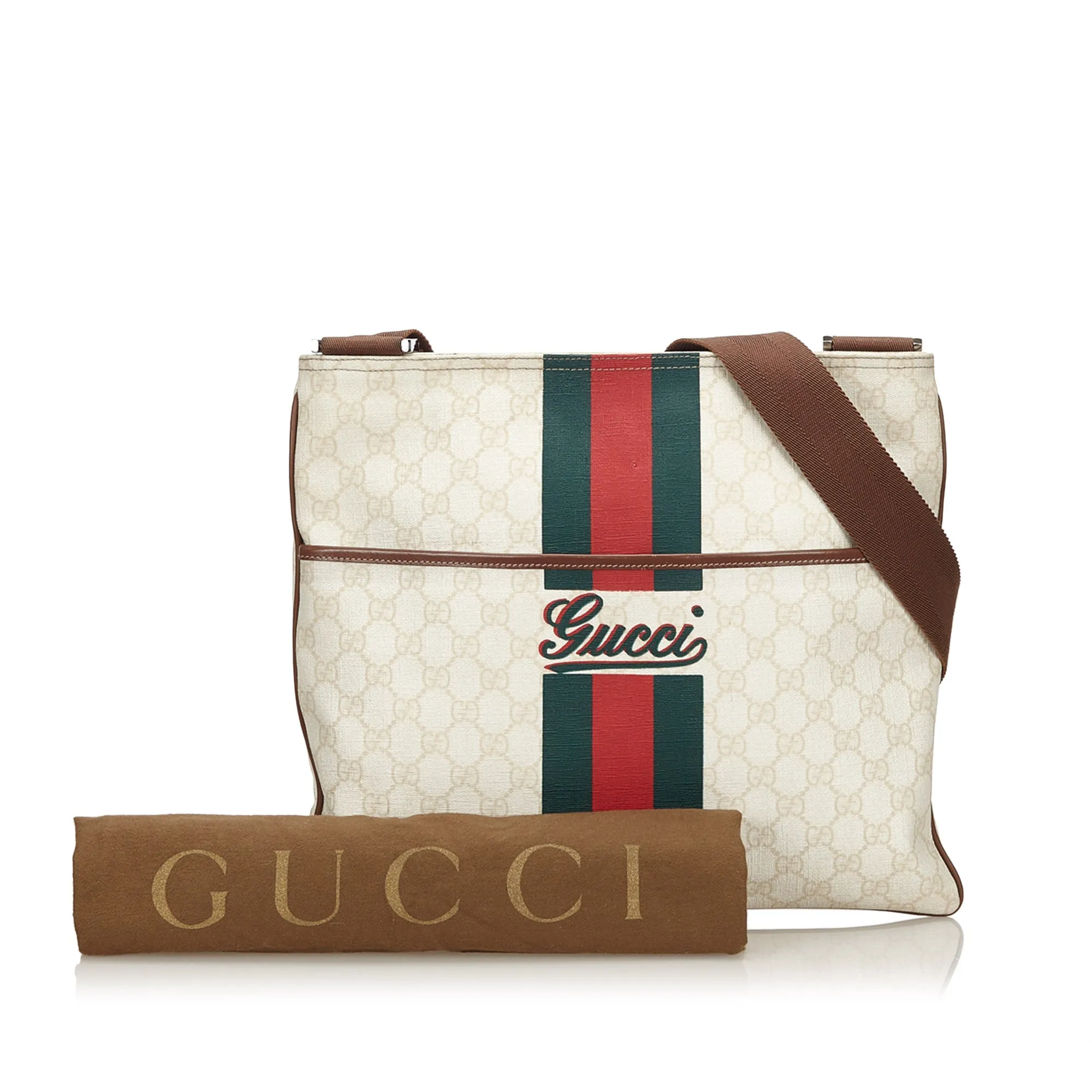 GUCCI WEB SUPREME GG CROSSBODY BAG