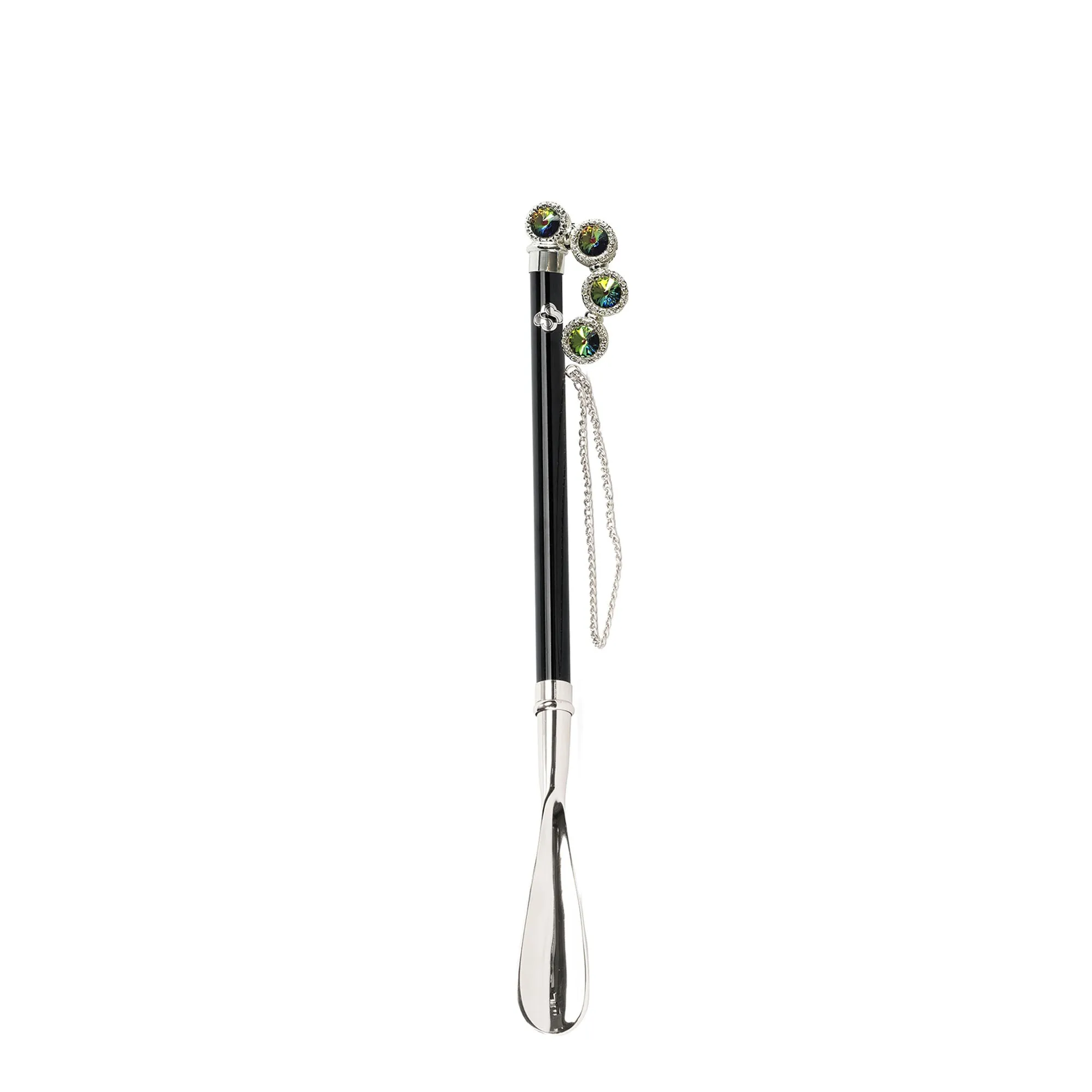 Handcrafted Shoehorn with multicolor crystals