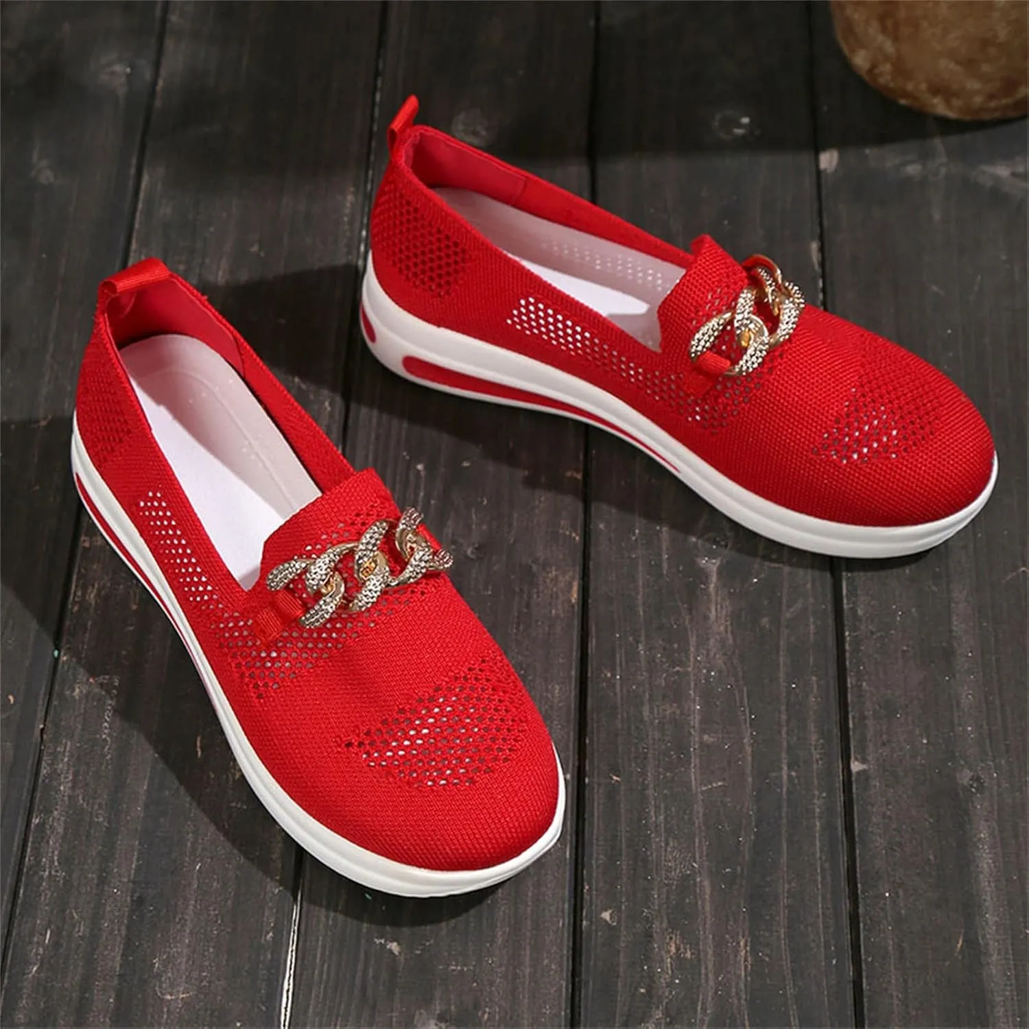 Loafers for Women Trendy Orthopedic Shoes Wide Sneakers Breathable Mesh Walking Shoes Lightweight Running Sneakers
