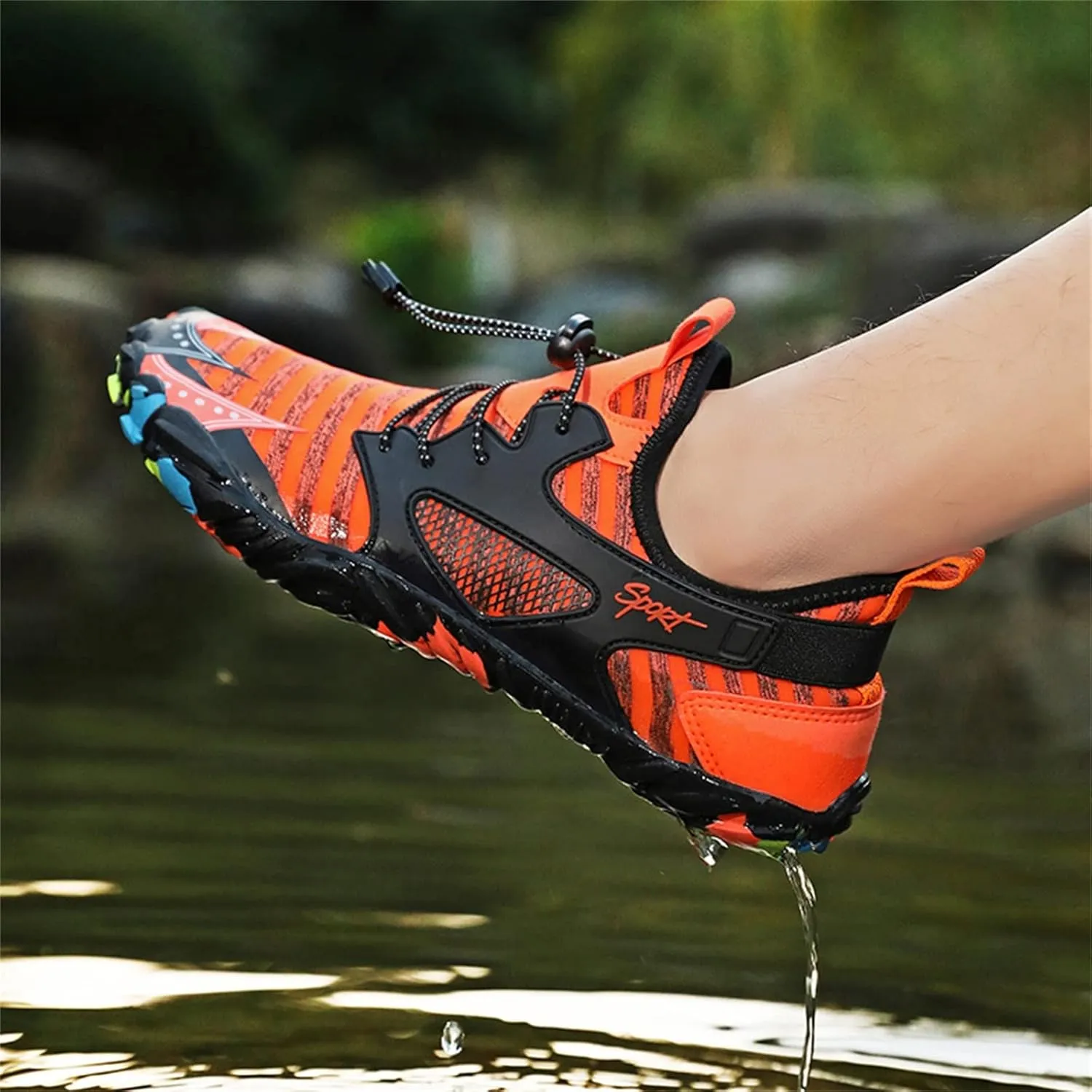 Mens Womens Quick Dry Water Shoes Barefoot Aqua Beach Swim Pool Shoes Non Slip Outdoor Sports Hiking Surf Yoga Lightweight Footwear