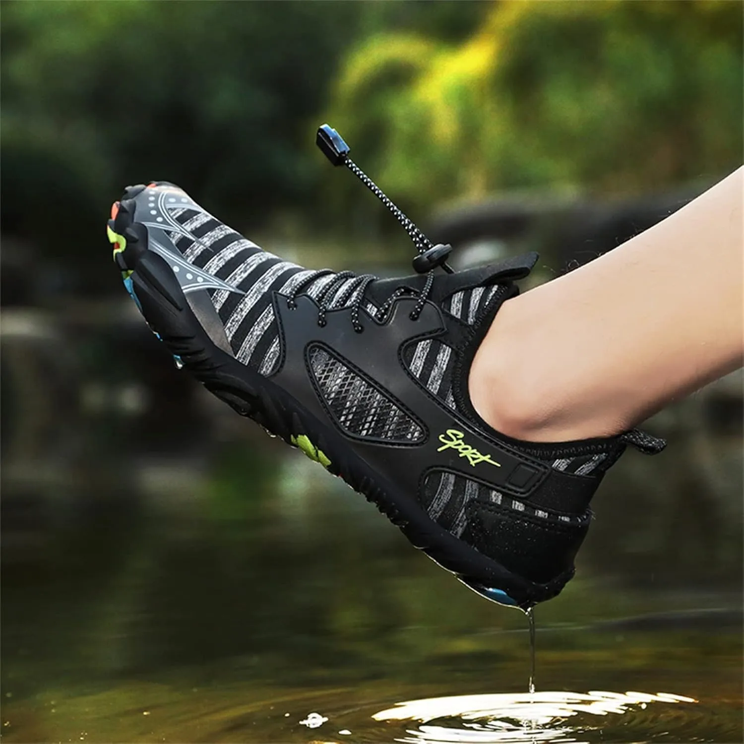 Mens Womens Quick Dry Water Shoes Barefoot Aqua Beach Swim Pool Shoes Non Slip Outdoor Sports Hiking Surf Yoga Lightweight Footwear