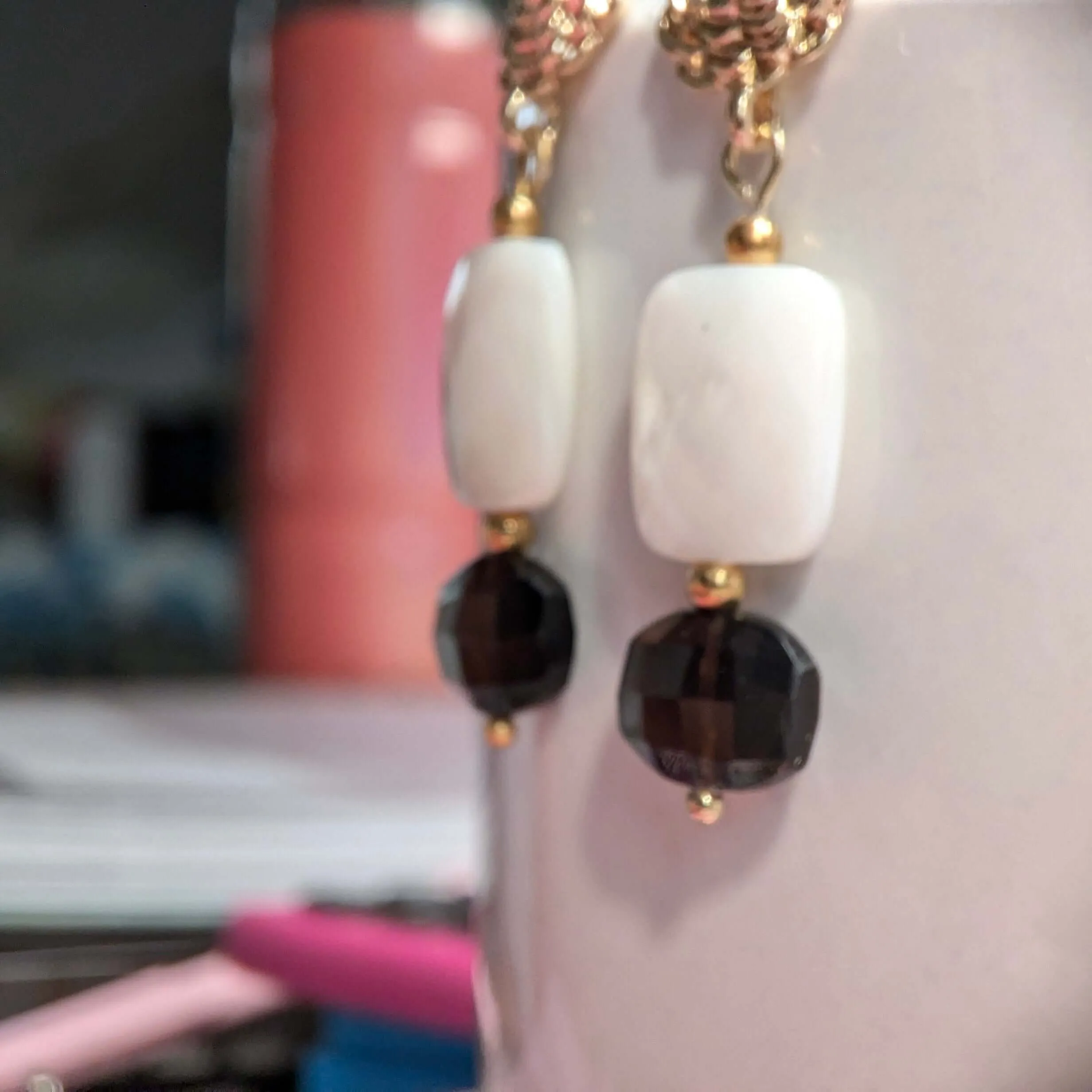 Mother of Pearl with Smokey Quartz