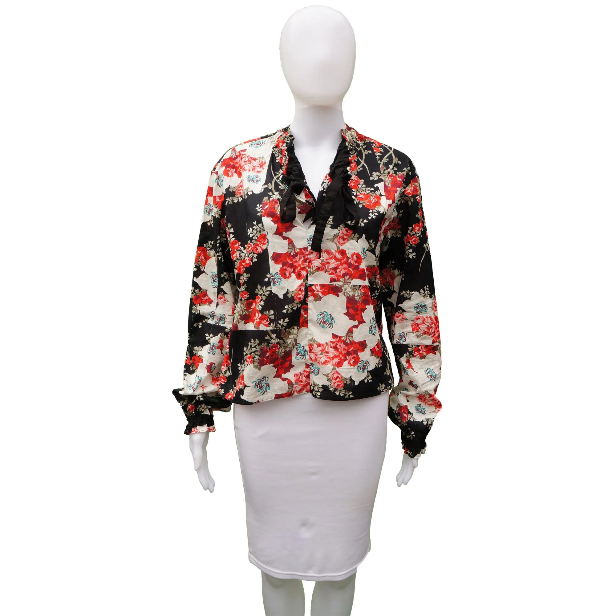 RAG & BONE FLORAL BLOUSE  TOP