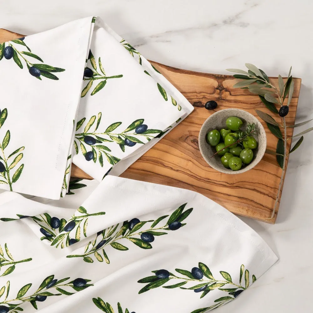 Robinsons Kitchen Towel Twin Pack Luxury Designer Olives Heritage Collection