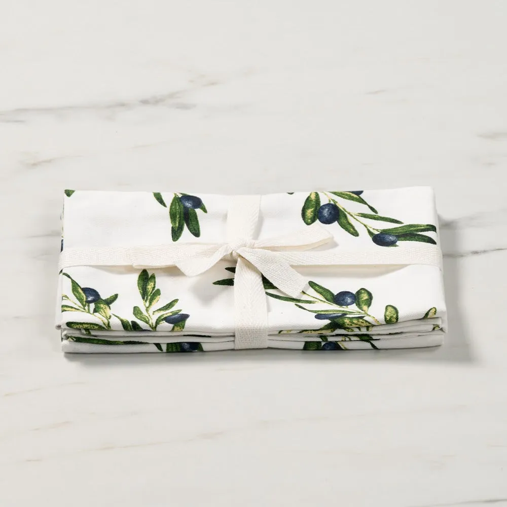 Robinsons Kitchen Towel Twin Pack Luxury Designer Olives Heritage Collection
