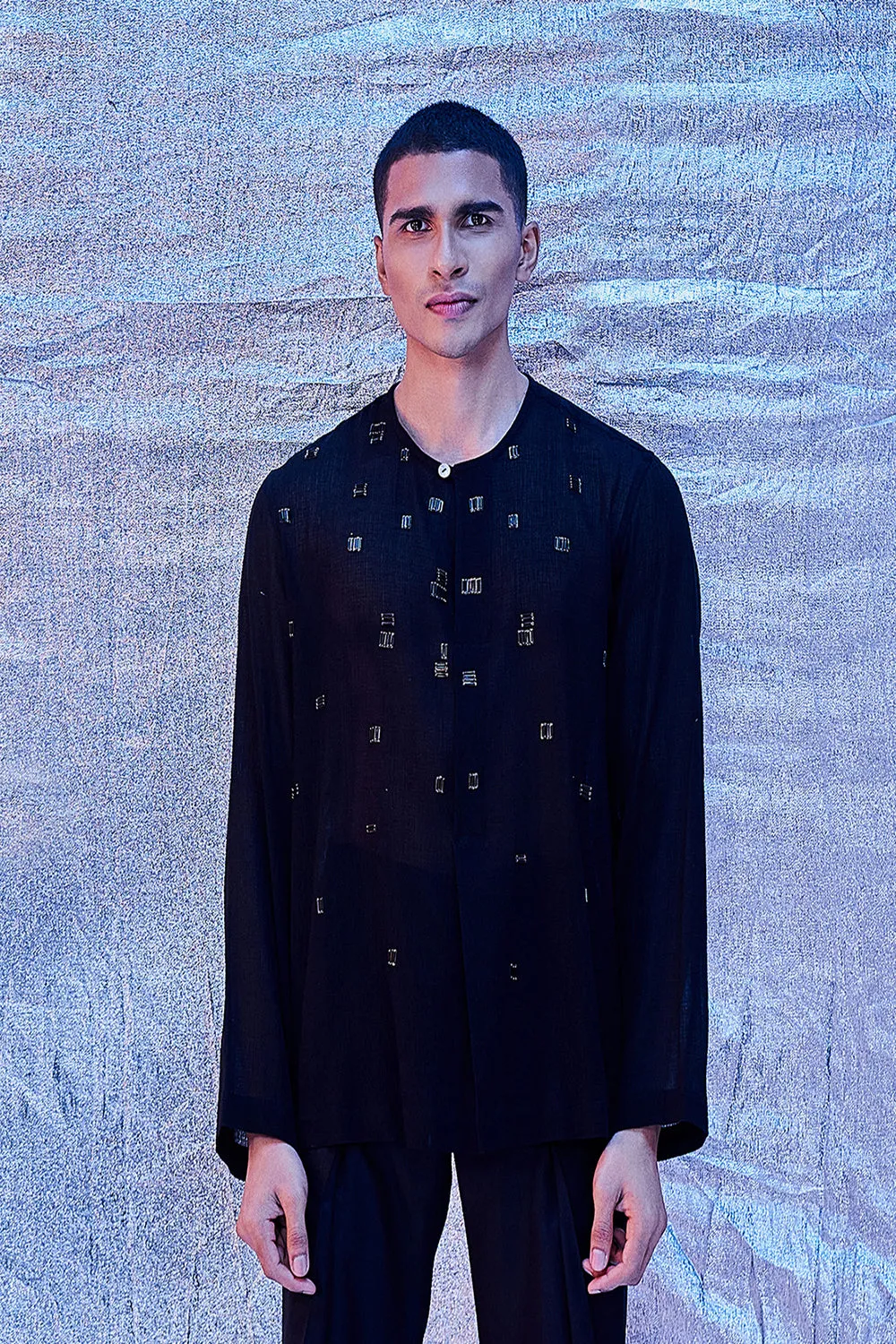 Slip On Embroidered Shirt