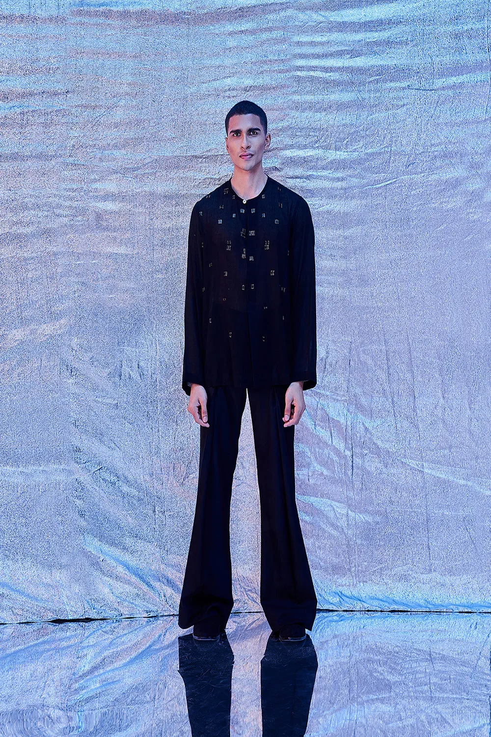 Slip On Embroidered Shirt