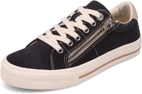 Taos Z Soul Women's Sneaker - Stylish Platform Sneaker with Removable Footbed, Arch Support, Premium Cushioning, Lace-Up Adjustability, and Easy Access Zipper