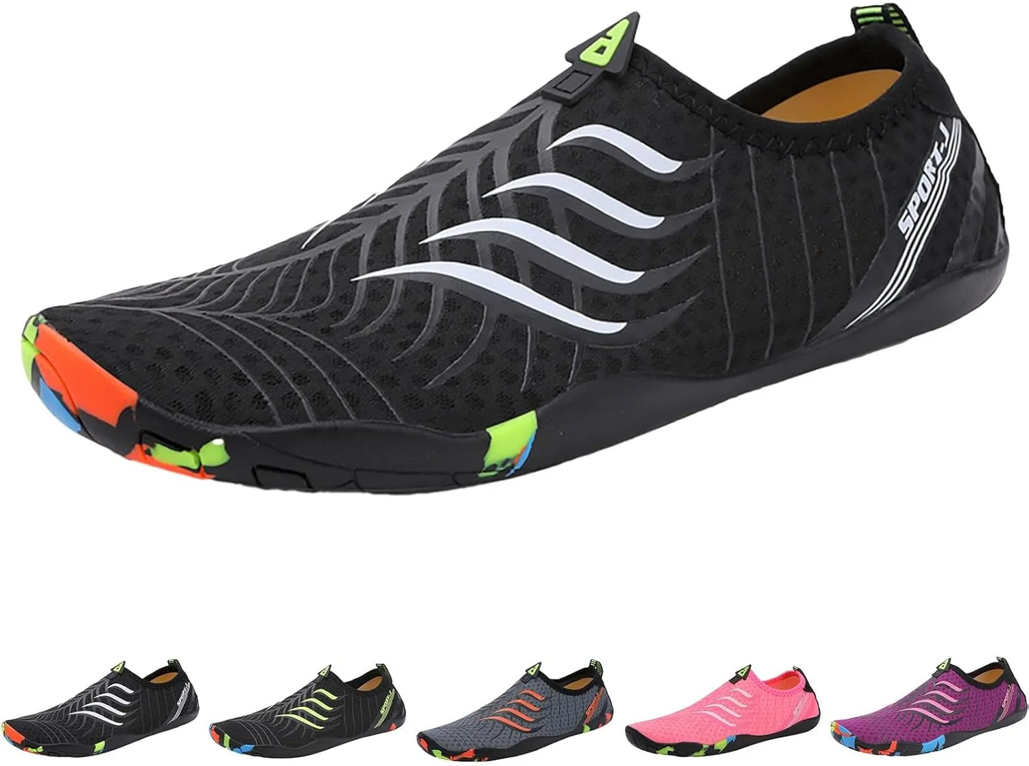 Water Shoes Barefoot Quick Dry Aqua for Women Men Beach Swim Pool Surf Yoga Hiking Kayaking Lightweight Non Slip Outdoor Sports