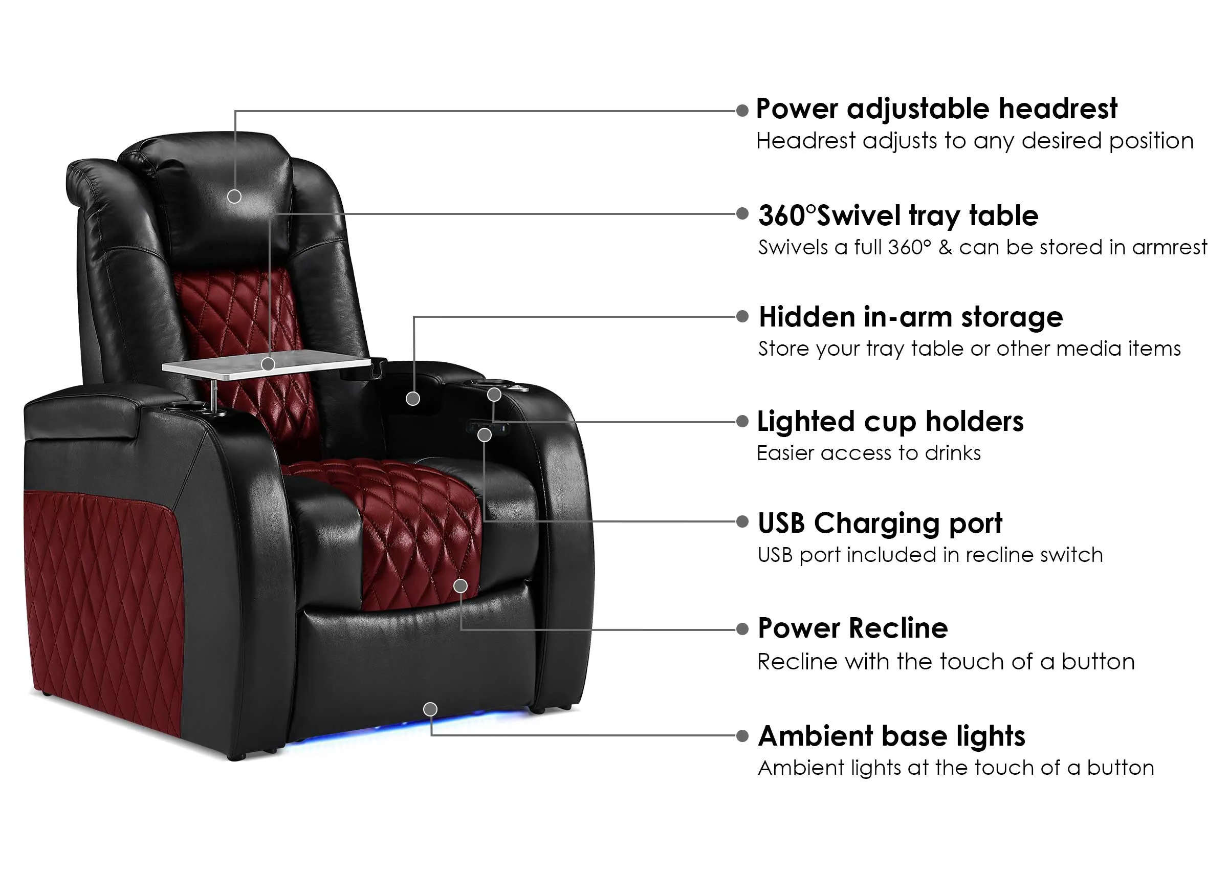 Weilianda Luxury Series Custom Home Theater Seating