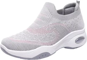 Women Running Shoes Athletic Tennis Sneakers Air Cushion Walking Shoes Lightweight Breathable Sneakers Workout Shoes